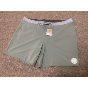 Patagonia Hydropeak Board Shorts Green Swim Trunks Mens Size 44